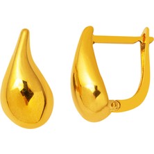 Bilezikci Su Damlası 22 Ayar Altın Küpe