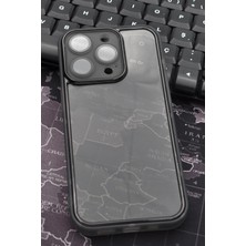 NOVKA Phone Accessories Apple iPhone 12 Pro Uyumlu Siyah Kenarlı Renkli Yarı Şeffaf Kapak Kılıf Kamera Lens Korumalı