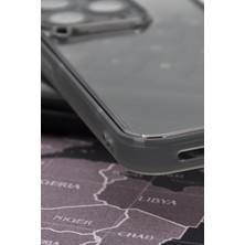 NOVKA Phone Accessories Apple iPhone 13 Pro Max Uyumlu Siyah Kenarlı Renkli Yarı Şeffaf Kapak Kılıf Kamera Lens Korumalı