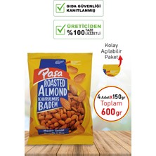 Paşa Kuruyemiş Kavrulmuş Badem 150 gr x 4 Adet (TOPLAM 600 gr)