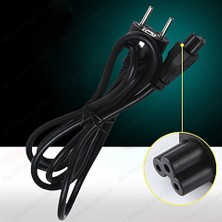 Derwell 3 Metre Notebook Laptop Şarj Adaptörü C5 3lü Yonca 3 Pinli Dizüstü Bilgisayar Power Güç Kablosu 300 cm Cabble