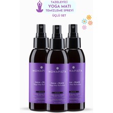 Monapieta Tazeleyici Yoga Matı Temizleme Spreyi | Yenileyici & Koku Giderici | Sakin & Huzurlu Aura | 3X125 ml