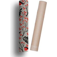 Duvar Kaplama Folyo Kuş Yaprak Kendinden Yapışkanlı 50 cm  x 300 cm