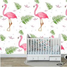 Çocuk Odası Duvar Kaplama Folyo Flamingo Kendinden Yapışkanlı 50 cm  x 300 cm