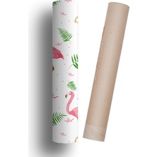 Çocuk Odası Duvar Kaplama Folyo Flamingo Kendinden Yapışkanlı 50 cm  x 300 cm