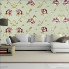 Duvar Kendinden Yapışkanlı Kaplama Folyo Çiçekler 50 cm  x 300 cm