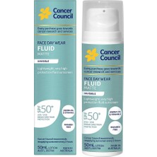 Cancer Council Spf50+ Face Day Wear Fluid Matte Invisible Mat Yüz Güneş Kremi 50ml