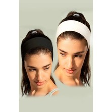 Combin Accessory 2'li Saç Bandı Bandana Siyah ve Beyaz