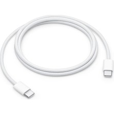 Iphone 15/ Pro-Pro Max Usb-C Örgülü Şarj Kablosu 60WATT 1m Beyaz MQKJ3ZM/A