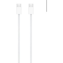 Iphone 15/ Pro-Pro Max Usb-C Örgülü Şarj Kablosu 60WATT 1m Beyaz MQKJ3ZM/A