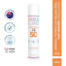 Minela Care 100% Organik Mineral Filtreli Bebek ve Çocuk Güneş Kremi Spf 50 110 gr PA++++