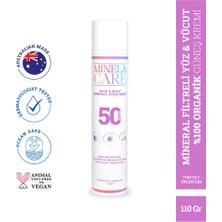 Minela Care 100% Organik Mineral Filtreli Yüz ve Vücut Güneş Kremi Spf 50 110 gr PA++++