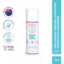 Minela Care Hydrating Organik Mineral Filtreli Renkli Yüz Güneş Kremi Spf 50 70 gr PA++++