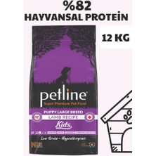 Petline Kuzu Etli Yavru Köpek Maması 12KG- Kids