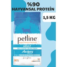 Petline Natural Premium Seafood Hamsili Yetişkin Kedi Maması 1,5 kg