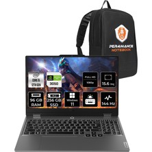 Lenovo Loq Intel Core I5 12450HX 96GB 256GB SSD RTX3050/6GB 95W 15.6" Fhd 144Hz W11H Taşınabilir Bilgisayar & Per4 Çanta 83GS0099TRP376