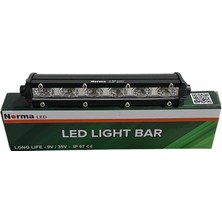 Norma 9V-35V LED Bar Off-Road 18W (6 Ledli) Tek Sıra Ince Düz (180 Mm) Beyaz