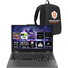 Lenovo Loq Amd Ryzen 7 7435HS 8gb 512GB SSD RTX4060/8GB 105W 15.6" Fhd 144Hz W11H Taşınabilir Bilgisayar & Per4 Çanta 83DV00G7TRP342