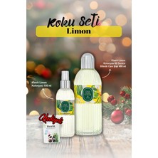 Eyüp Sabri Tuncer 150 ml Kolonya, 80 Derece Silindir Kolonya 400 ml Çeşme Limonu ve Rosie Hediye