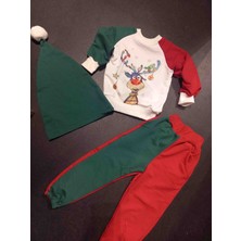 Masal Yılbaşı Çocuk 3lü Pijama Takimi