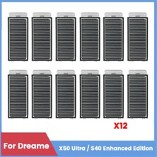 Ecehooesly X50 Ultra / S40 Enhanced Edition Vakum Ataşmanları Için 12 Adet Hepa Filtresi Yedek Parçalar Yıkanabilir Filtre (Yurt Dışından)