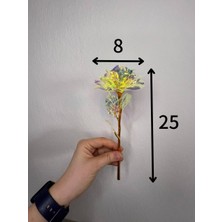 Love Candle Dekor 1 Adet Solmayan Gül, Yapay Gül, Sonsuzluk Gülü, Sarı Gül, Sevgililer Günü Hediyesi