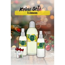 Eyüp Sabri Tuncer Limon Kolonyası 150 ml ve Silindir Cam 400 Ml, Sprey 150 ml Rosie Hediye
