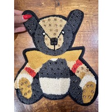 Gönülden Tasarım Punch Dokuma Zirkon Taşlı Ayı Arma Dikiş Aplike 23X20 cm