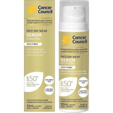 Cancer Council SPF50+ Face Day Wear Serum Hydrating  Dewy Finish Yüz Güneş Kremi 50ML