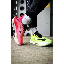 Nike Zoomx Alphafly Nex% 2 Atomknit Running Erkek Reflektörlü Koşu Antrenman Ayakkabısı Pembe Yeşil