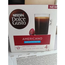 Nescafe Dolce Gusto Makinesi Için Americano Kafeinsiz Kapsül Kahve