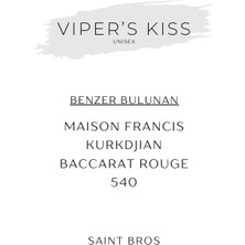 Saint Bros Viper's Kiss Unisex Parfüm Edp 50 ml