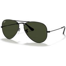 Ray-Ban Rb Unisex Güneş Gözlüğü 3025 L2823 58 Siyah Asetat Çerçeve UV 400 Filtreli Şık Tasarım