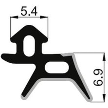 Seçil Ado 04 Pimapen Pvc Pimapen Pencere Kapı Contası Fitili (Gri) (Metre Seçimini Aşağıdan Yapabilirsiniz)