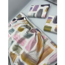%100 Pamuk Kumaş Lastikli Çarşaf+Yastık Kılıfı Köşe Derinliği 28-30 cm Yumuşak Kumaş Yeni Sezon