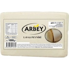 Arbey Inek Lavaş Peynir 1 kg Net Az Tuzlu