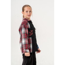 Kız Çocuk Asimetrik Ekoseli Gömlek G3134