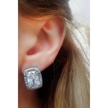 Ose Shop Zirkon taşlı 925 ayar gümüş tasarım küpe