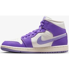 Nike BQ6472-504 Nike Air Jordan 1 Mid Sneaker Spor Mor Kadın Ayakkabı