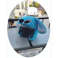 Kaskmania Açık Kask Kılıfı Mavi Stitch Kaskmanıa.