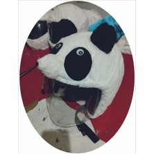 Kaskmania Açık Kask Kılıfı Panda Kaskmanıa.