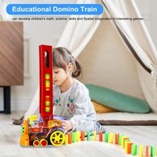 Domino Tren 60 Parça Sesli Tren Seti Mega Set Domino Taşı Dizen Tren Sesli Işıklı