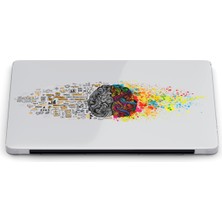 Macbook Air (M1) Kılıf 13.3 Inç A1932-A2179-A2337 2020/2021 Şeffaf Sert Kapak Koruma Macup-28 Beyin Colorful