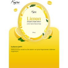 Kyre Cosmetic Limonlu Süngerli Doğal Sabun