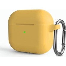 Dmay Airpods 3. Nesil Uyumlu Silikon Lüx Kılıf+Kancalı