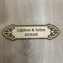 Kişiye Özel Ahşap Kapı Isimliği