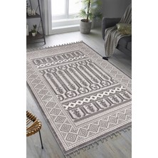 Floor Sofia Gri Halı Dokuma Halı Oturma Odası Salon Çocuk Odası Mutfak Halısı QP038 80  x  300