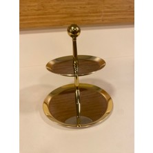 Lokumluk Çukulata ve Drajelik 2 Katlı  Çelik Altın Miniboy