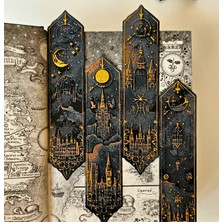 Harry Potter Hogwarts Kabartmalı Kitap Ayracı 4lü Set