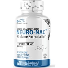 Nutri Nature's Fusions Neuro Nac Supplement N-Acetyl Cysteine Ethyl Ester 60 Capsul